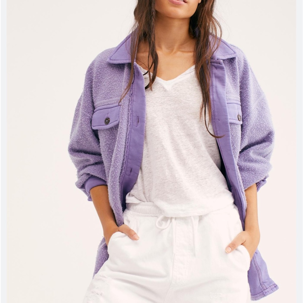 Free People Purple Ruby Jacket